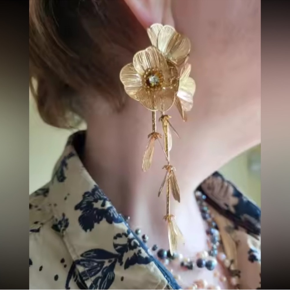 Zara Kate Middleton cascading floral earrings - Picture 6 of 13